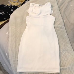 White body con dress